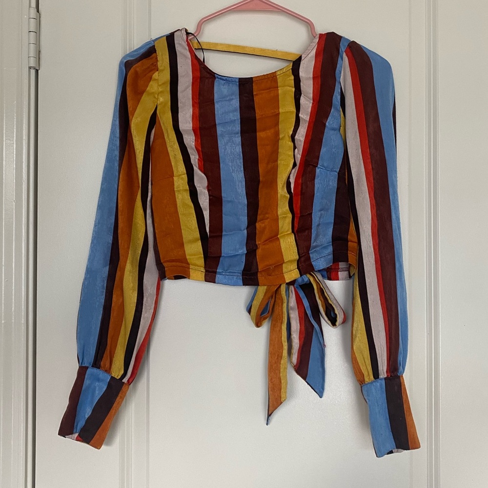 Striped crop top